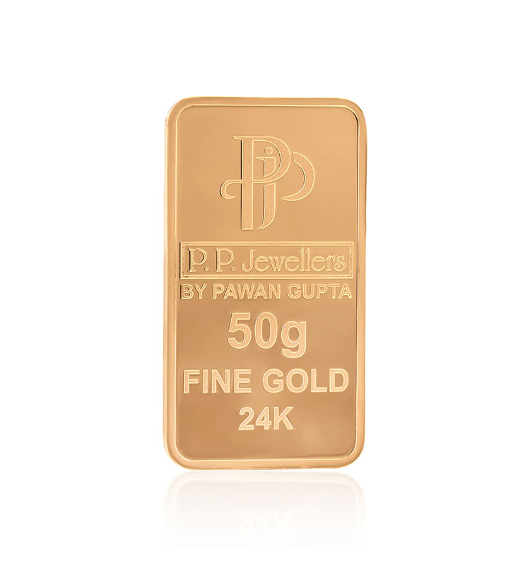 50 GM GOLD BAR (P.P JEWELLERS BY PAWAN GUPTA)