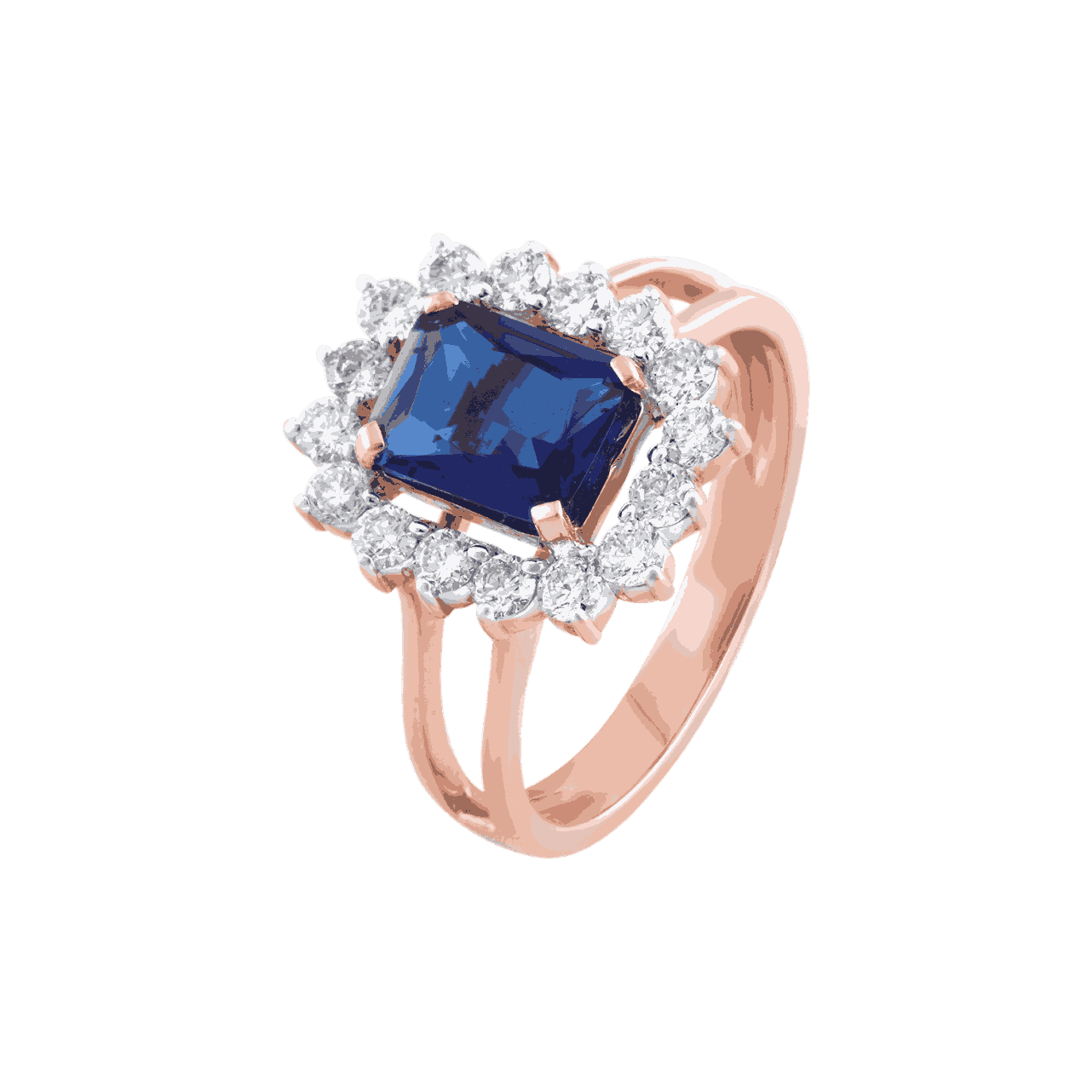 Midnight Blossom Ring