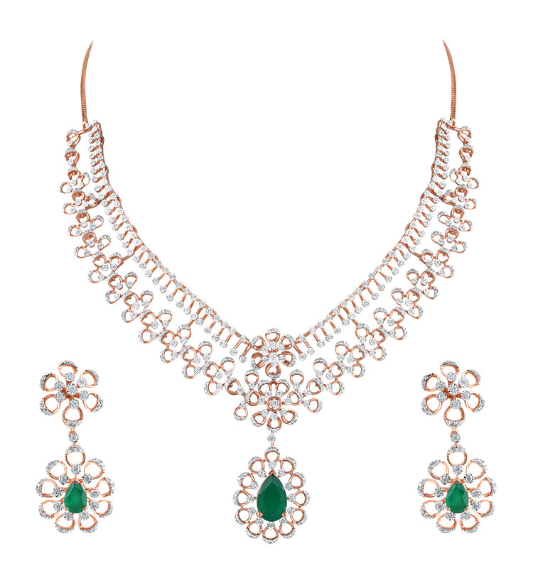 Emerald Petal Bloom Set