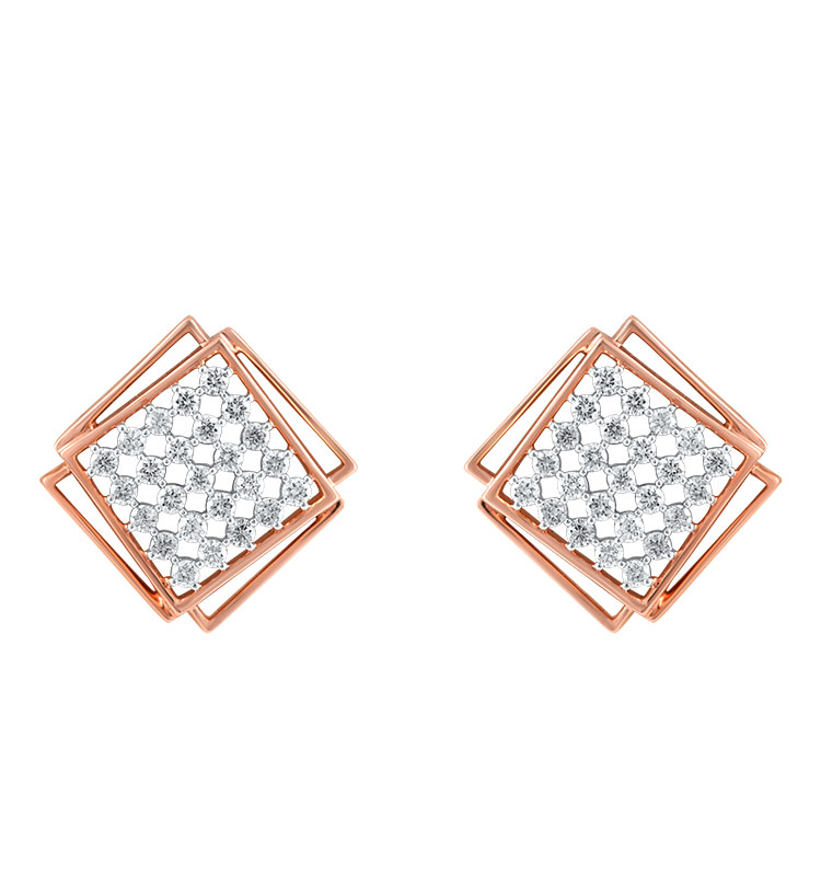 Urban Mosaic Stud Earrings